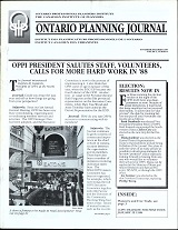 OPPI President Salutes Staff, Volunteers, Calls for More Hard Work in '88