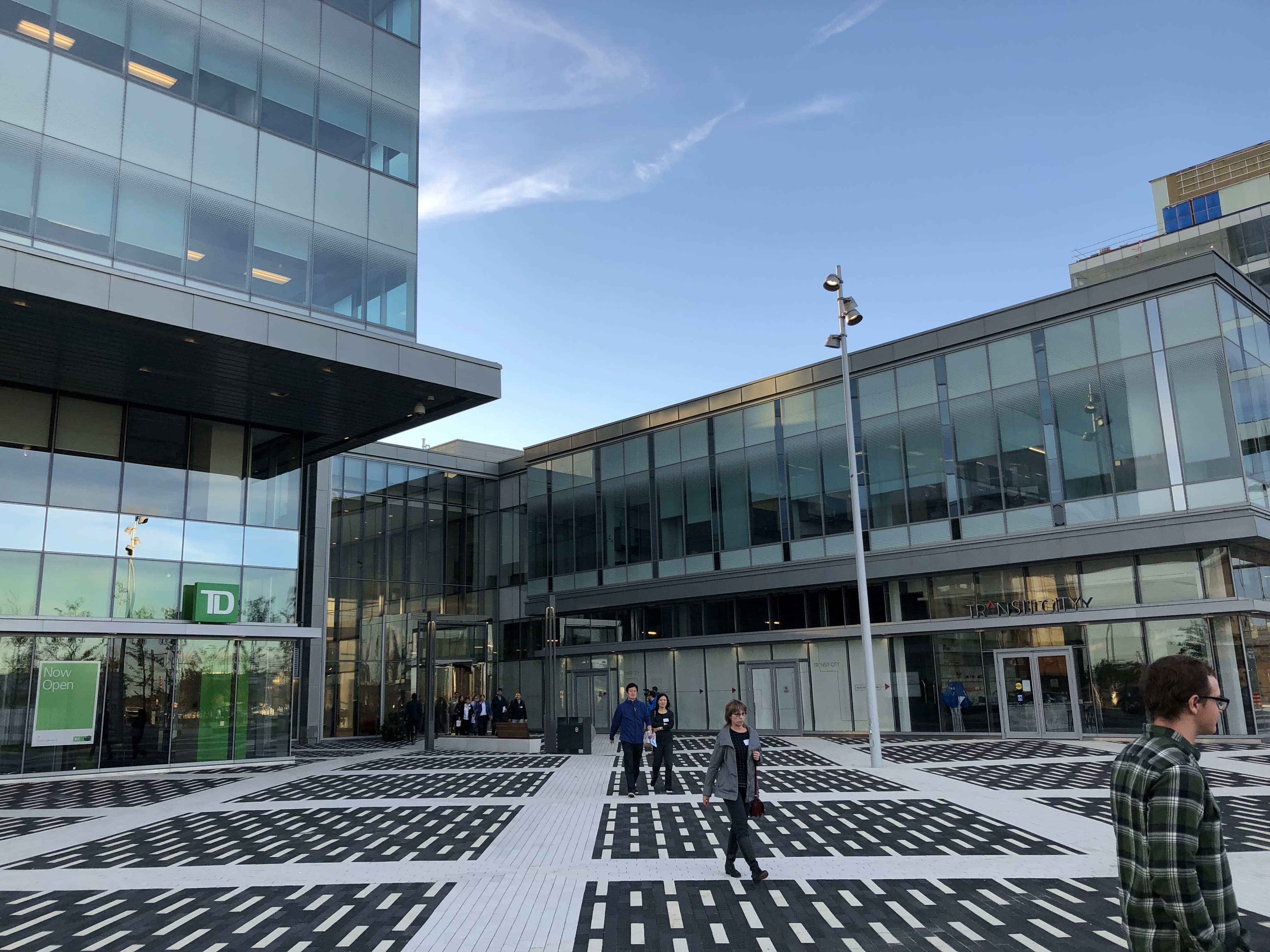 Transit square in front of the KPMG building