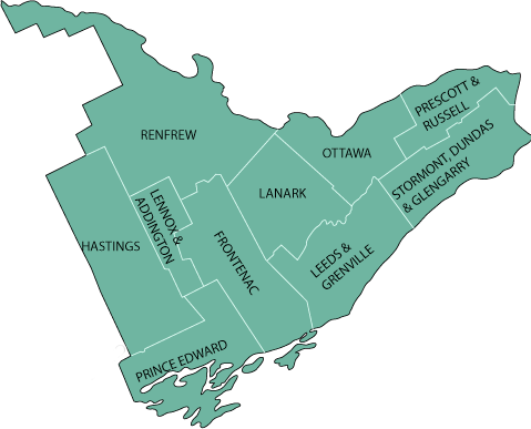 Map of Eastern District