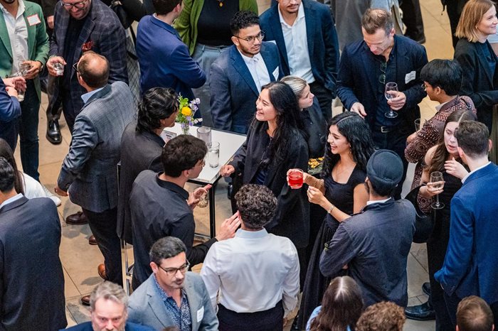More attendees of the Spring Reception enjoying the networking. Photographs by Shiraz Ali