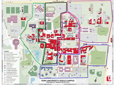 York University, Keele campus (source: York University website)