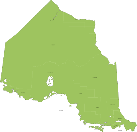 Map of the Northern District