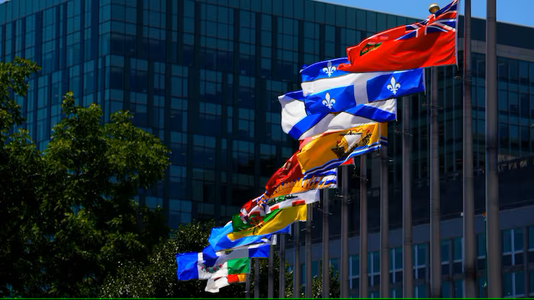 Photo of the provincial and territorial flags